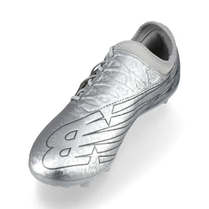 New Balance Kids Furon V7 Dispatch JR FG Firm Ground Soccer Cleats Silver