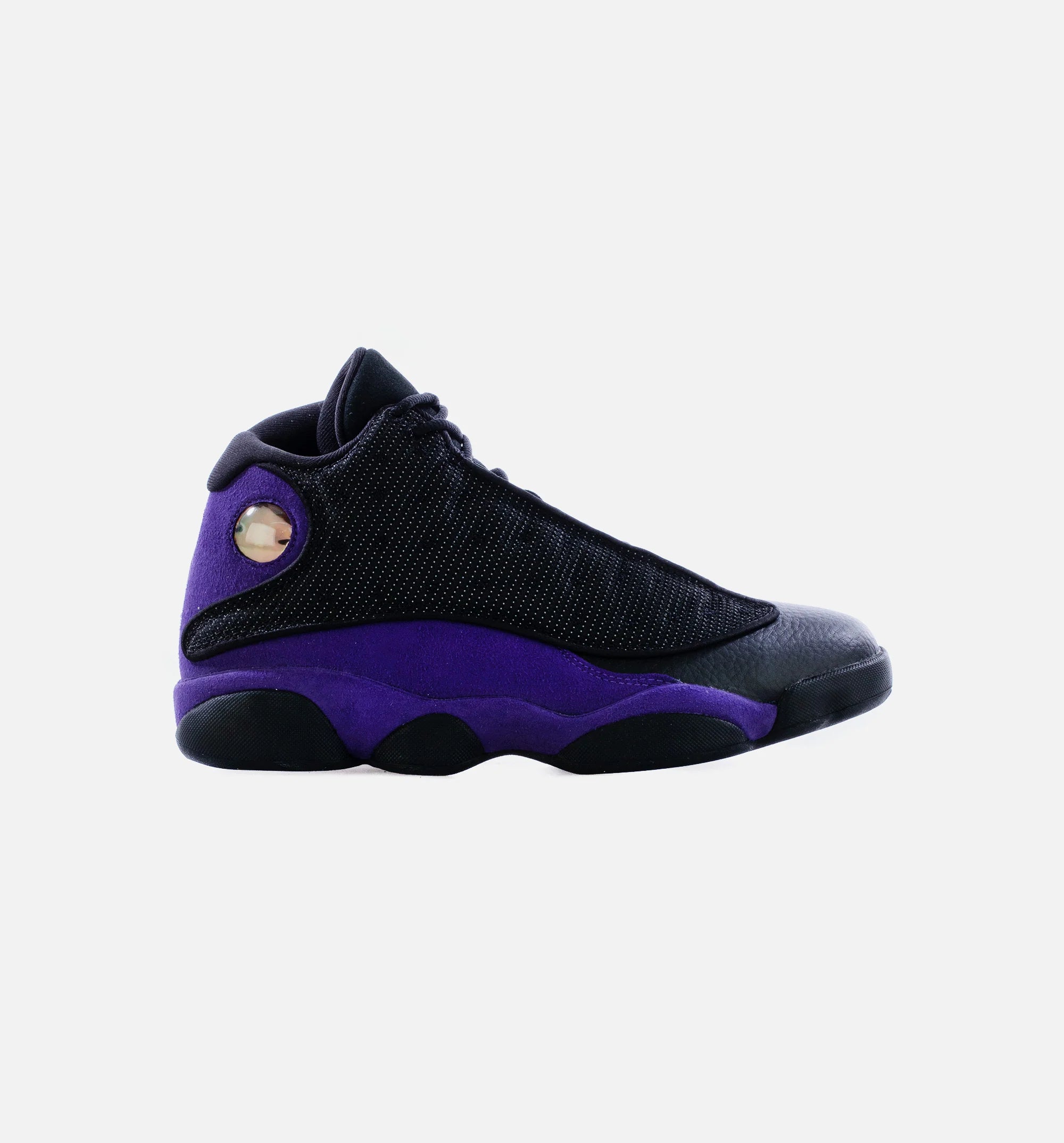 Air Jordan 13 Retro Court Purple Mens Lifestyle Shoe Black White Court Purple Free Shipping