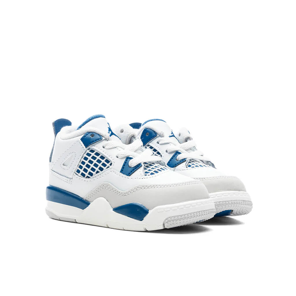 Jordan 4 Retro TD Military Blue Off White Military Blue Neutral Grey