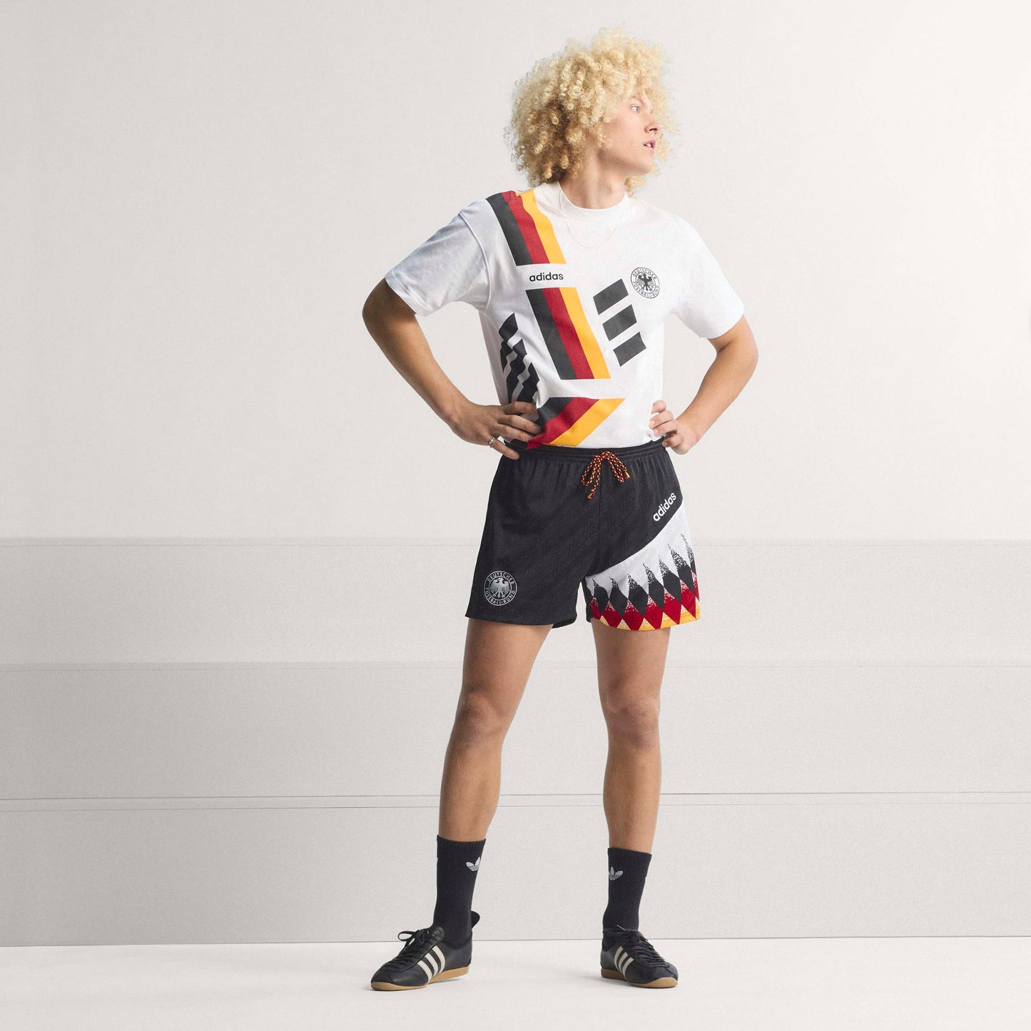 adidas Germany Mens Soccer T Shirt 1994 White