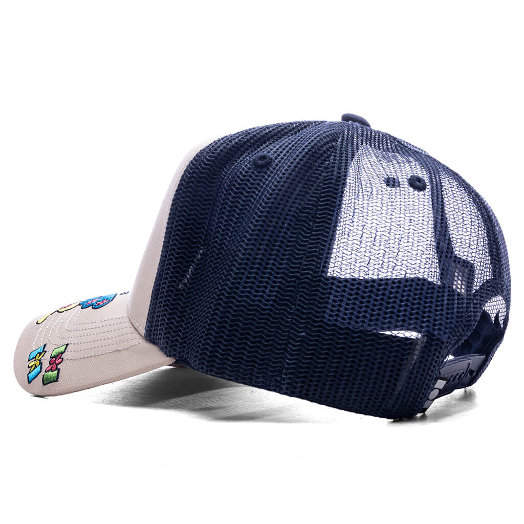 Nahmias 70s Trucker Hat Navy Canvas