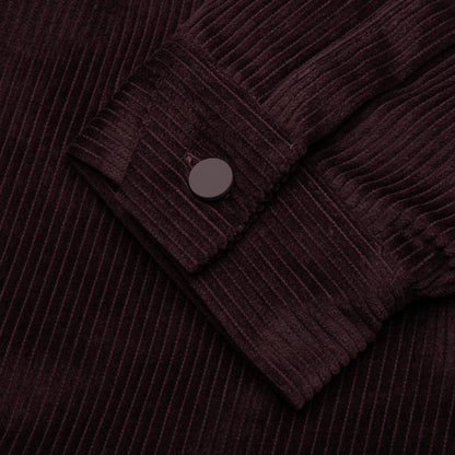 Corduroy Shirt Jacket Plum