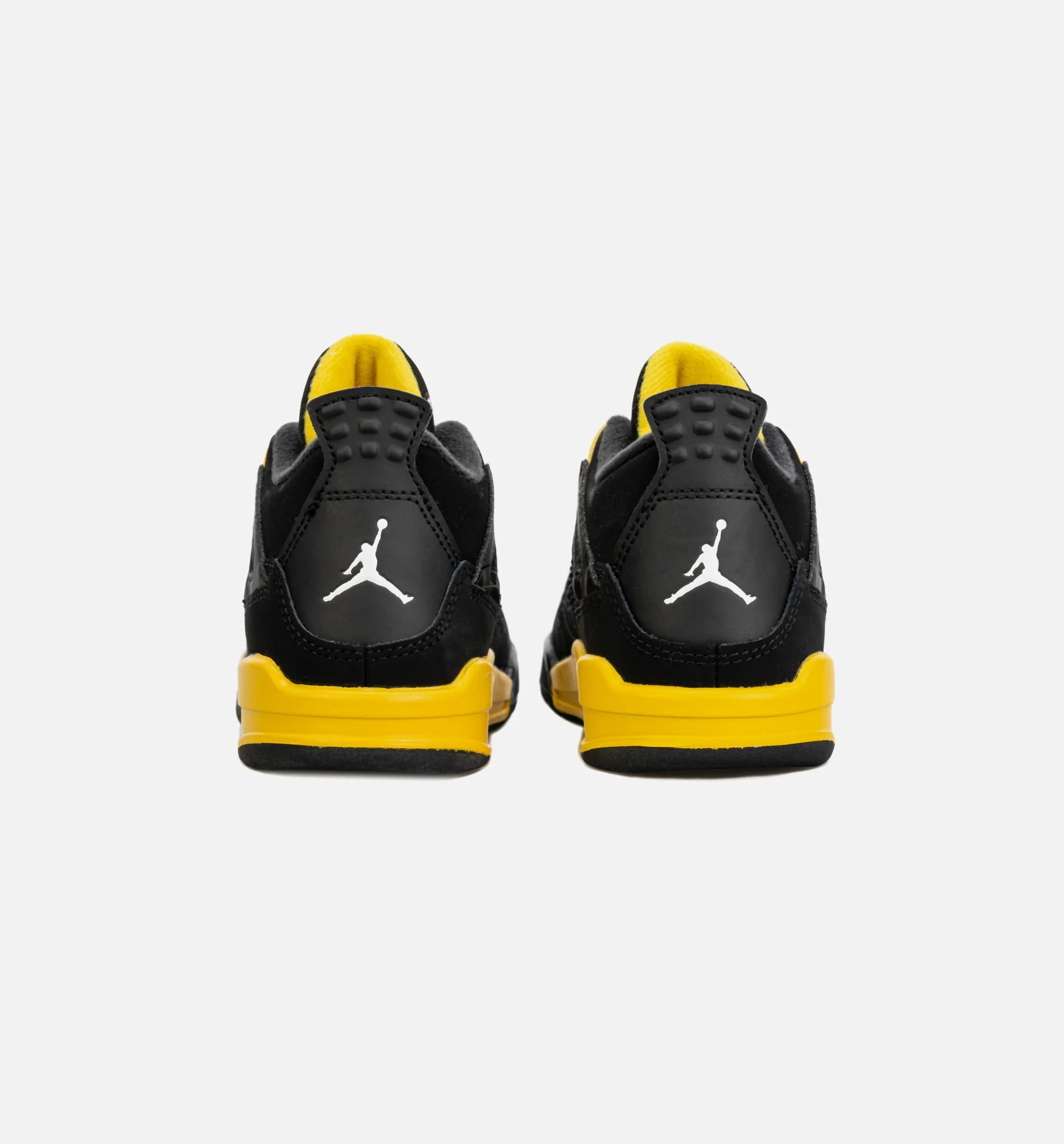 Air Jordan 4 Retro Thunder Preschool Lifestyle Shoe Black Yellow