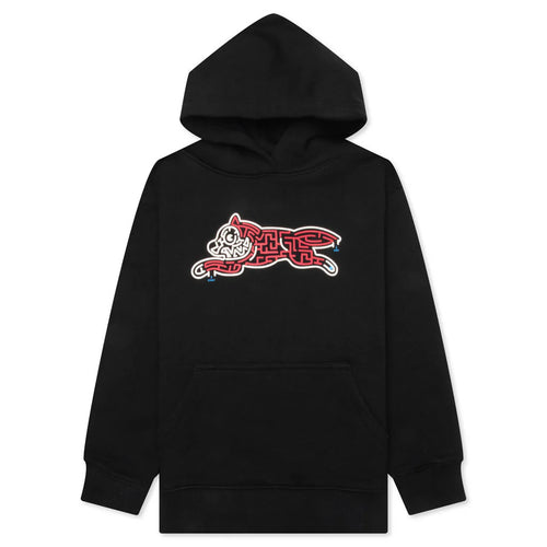 Kids Dog Maze Hoodie Black