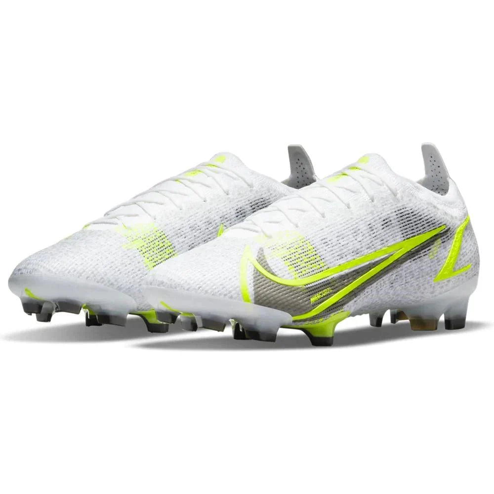 Nike Mercurial Vapor 14 Elite FG Firm Ground Soccer Cleats White Black Silver Volt