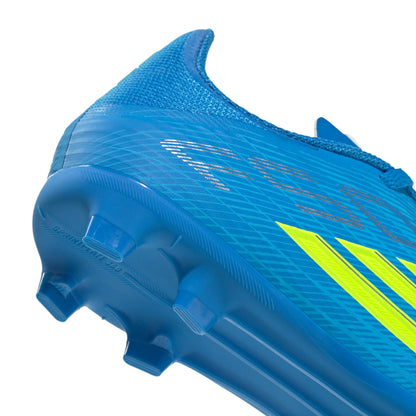 adidas F50 League FG MG Firm Ground Multi Ground Youth Soccer Cleats Blue Yellow Aqua