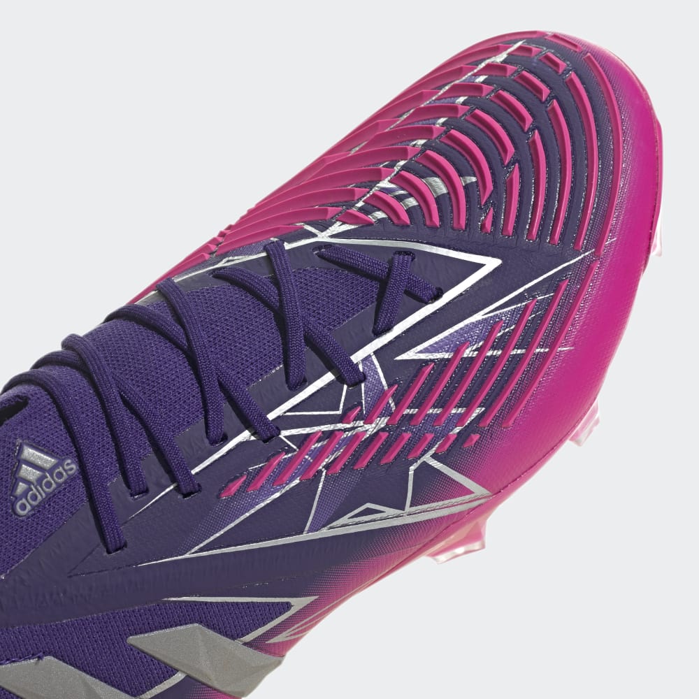 adidas Predator Edge1 FG Firm Ground Boots College Purple Silver Metallic Shock Pink