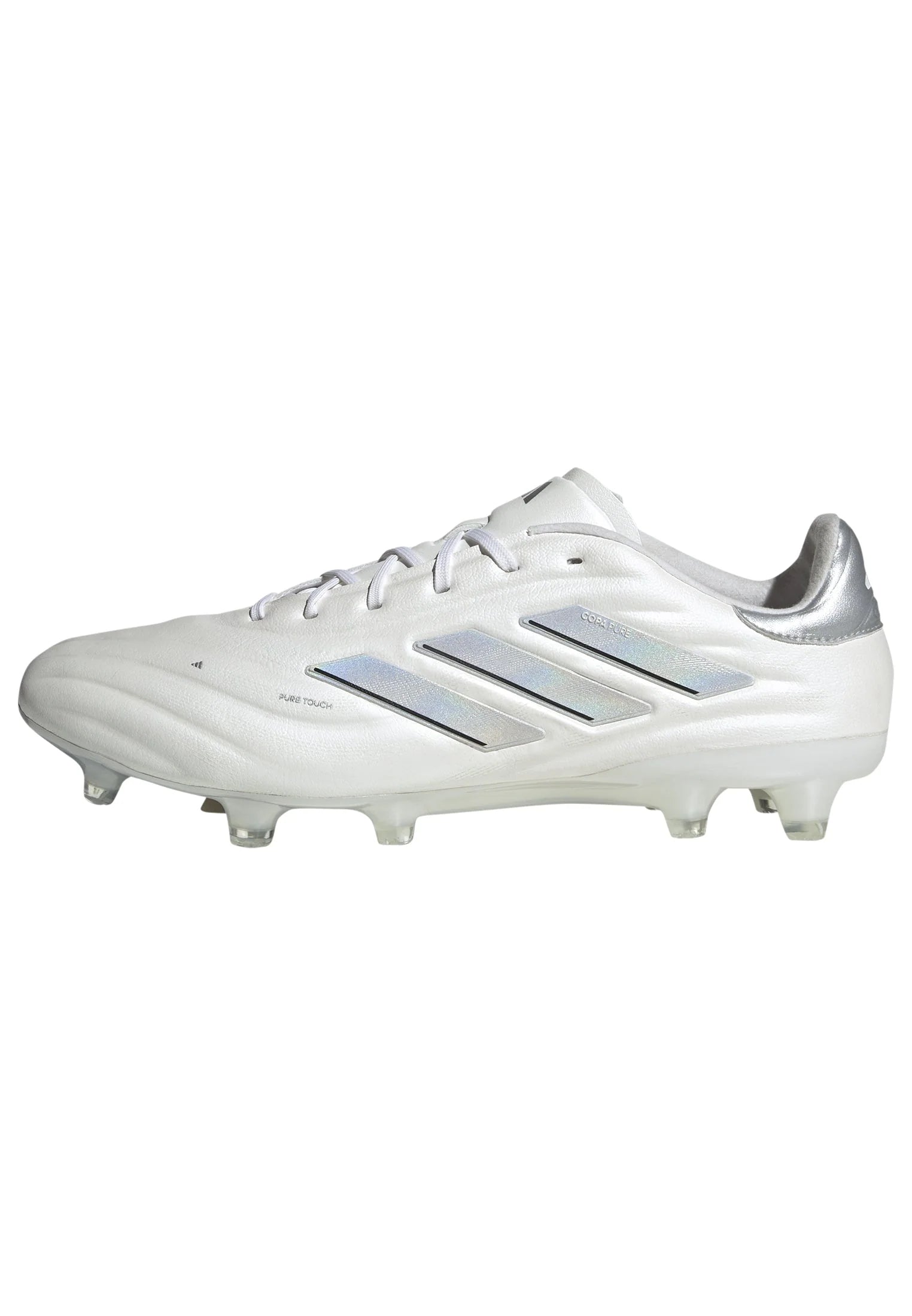 adidas Copa Pure 2 Elite FG Firm Ground Soccer Cleats White Silver Metallic