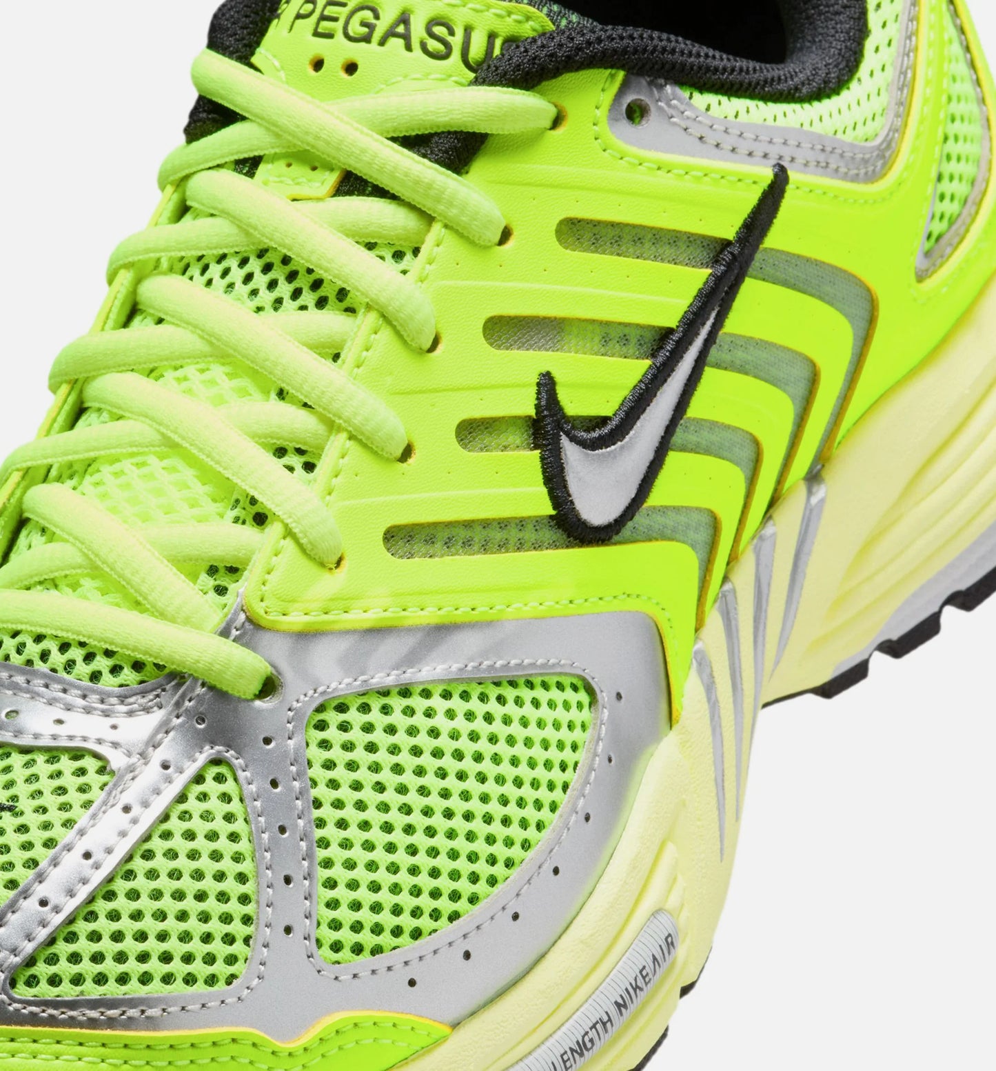 Air Pegasus 2025 Womens Lifestyle Shoe Volt Metallic Silver Black Pure Platinum
