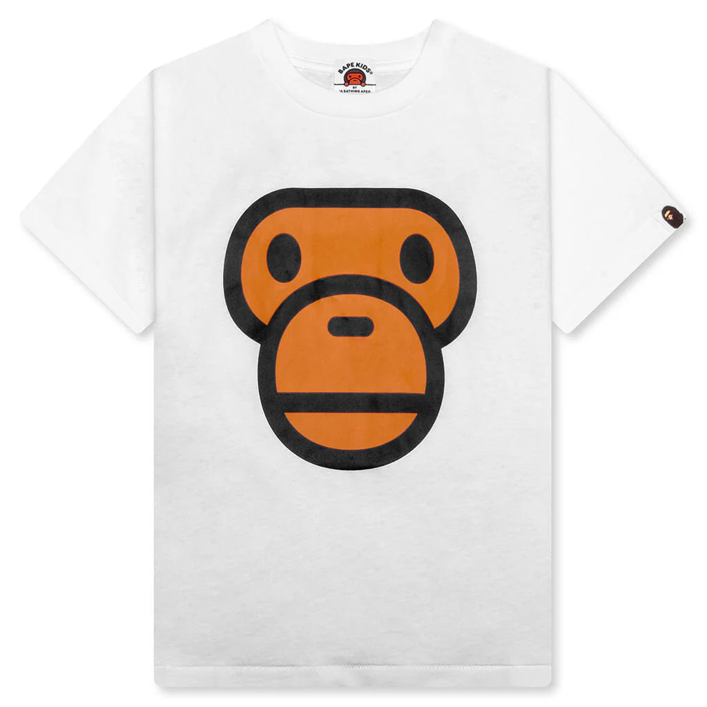 Kids Milo Face Tee White