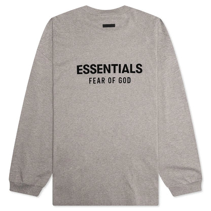 Jersey Long Sleeve T Shirt Heather Gray