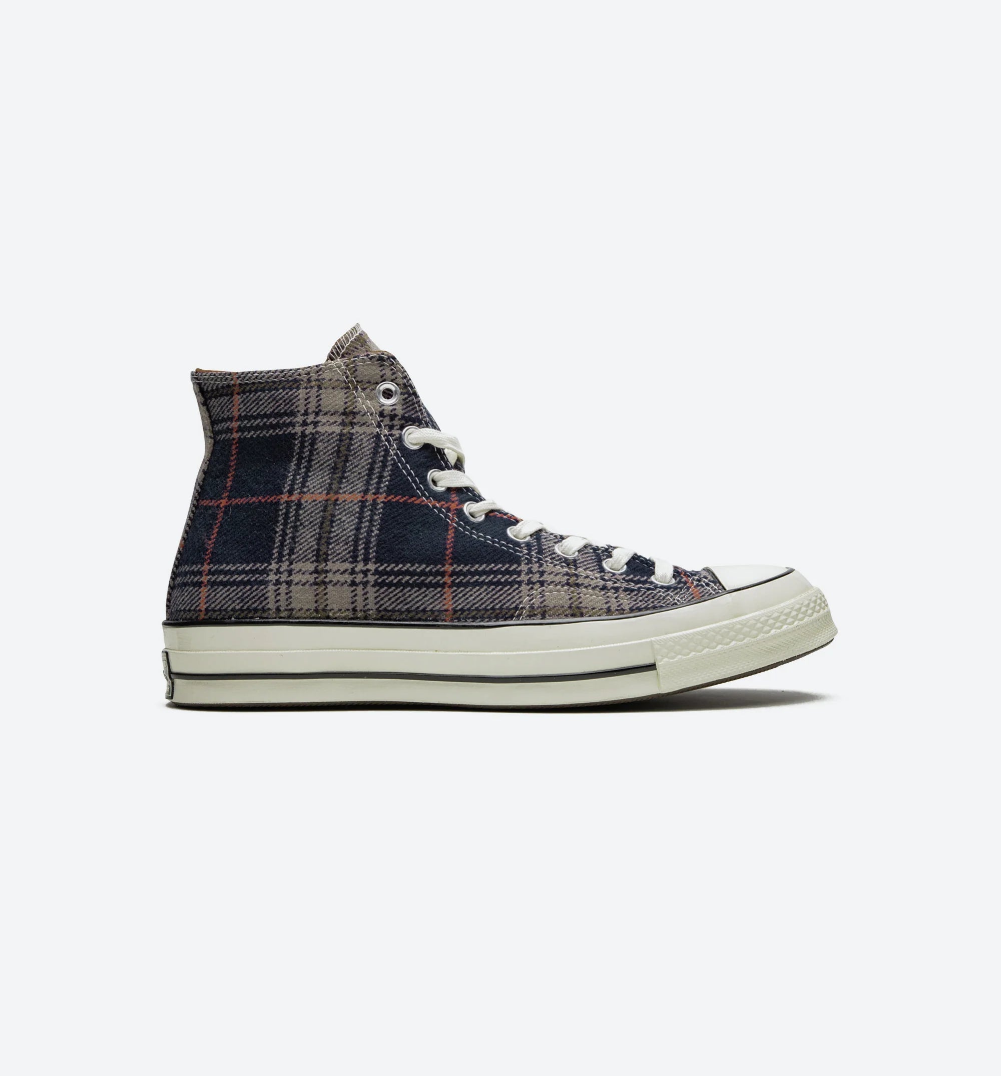Chuck 70 Plaid High Mens Shoe Navy Red