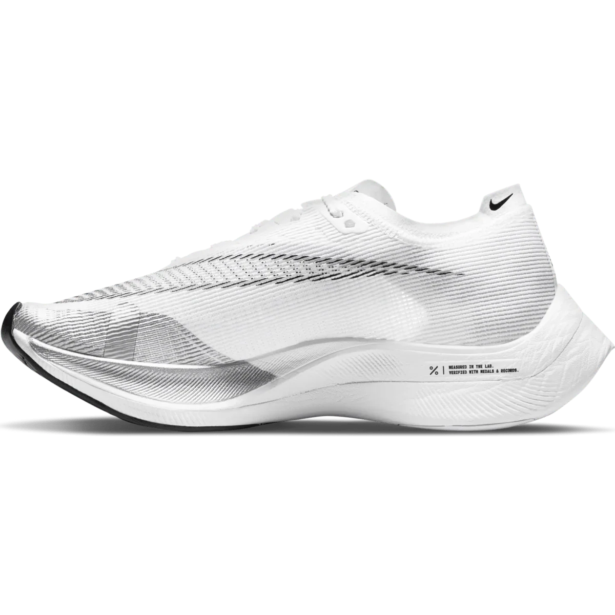 Nike ZoomX Vaporfly Next 2 Running Shoes White Black Metallic Silver