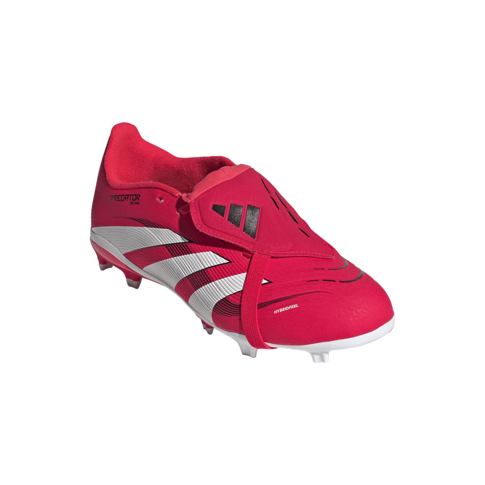 adidas Predator League Fold Over Tongue Firm Ground Boots Junior Red White