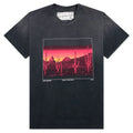 Burning Landscape Tee Washed Black
