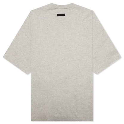 Heavy Jersey Crewneck T Shirt Light Heather Grey