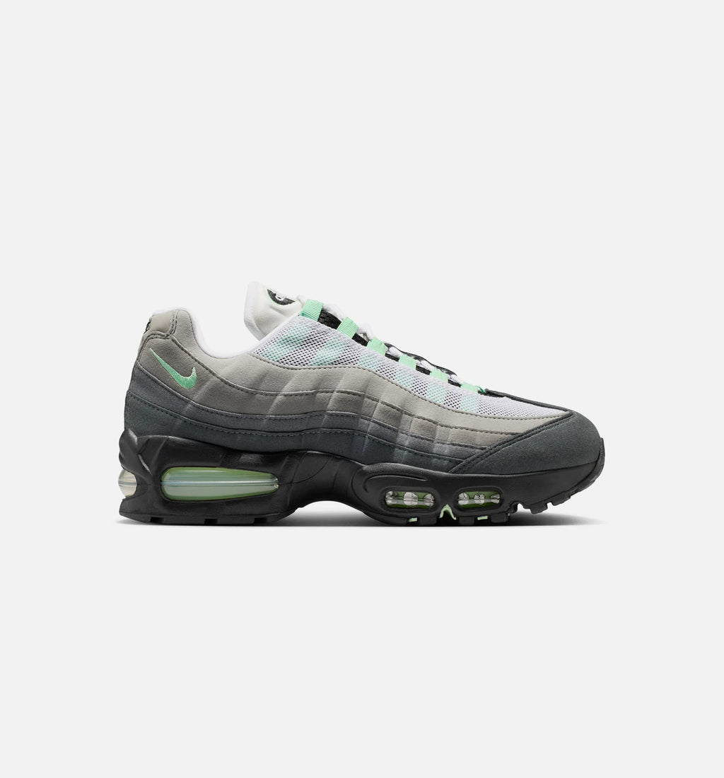 Air Max 95 Big Bubble Fresh Mint Womens Running Shoe Black Fresh Mint White Medium Grey