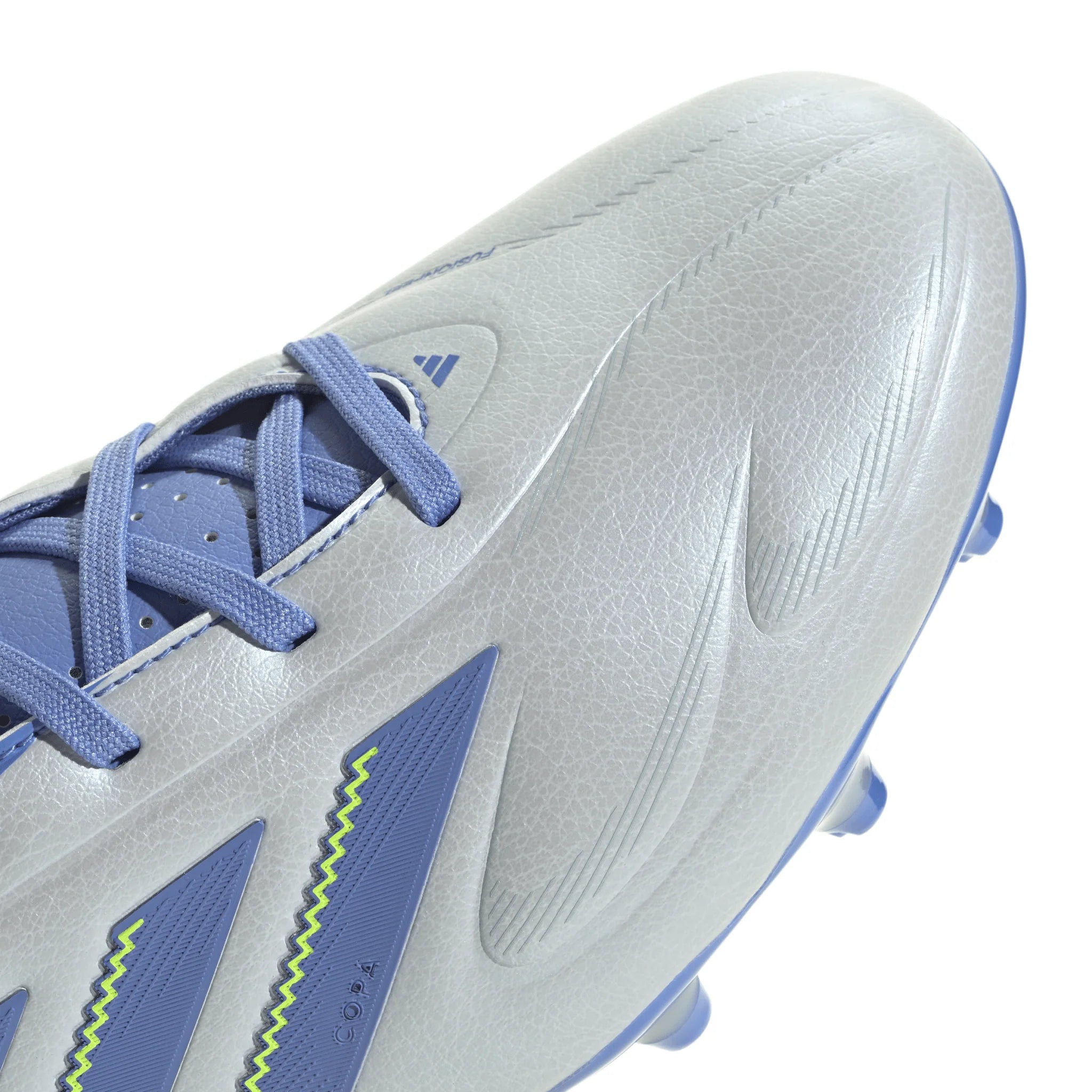 adidas Copa Pure 3 League Firm Multi Ground Soccer Cleats Halo Blue Blue Fusion Lucid Lemon