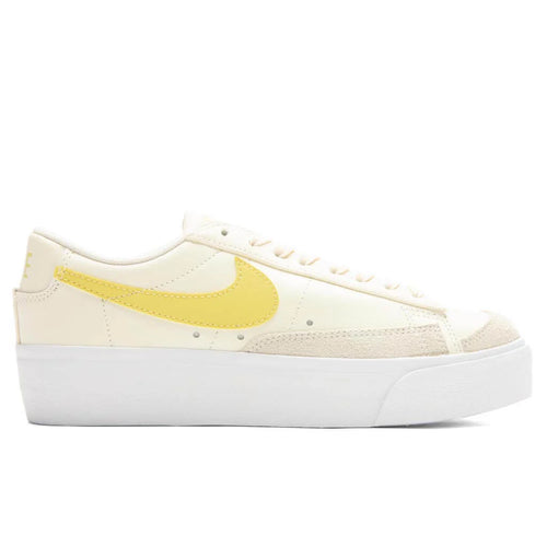 Womens Blazer Low Platform Pale Ivory Saturn Gold White