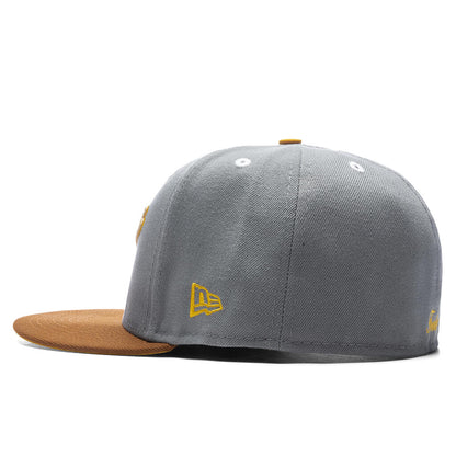 Feature x New Era Fossils Everywhere 59FIFTY Fitted Gray Brown