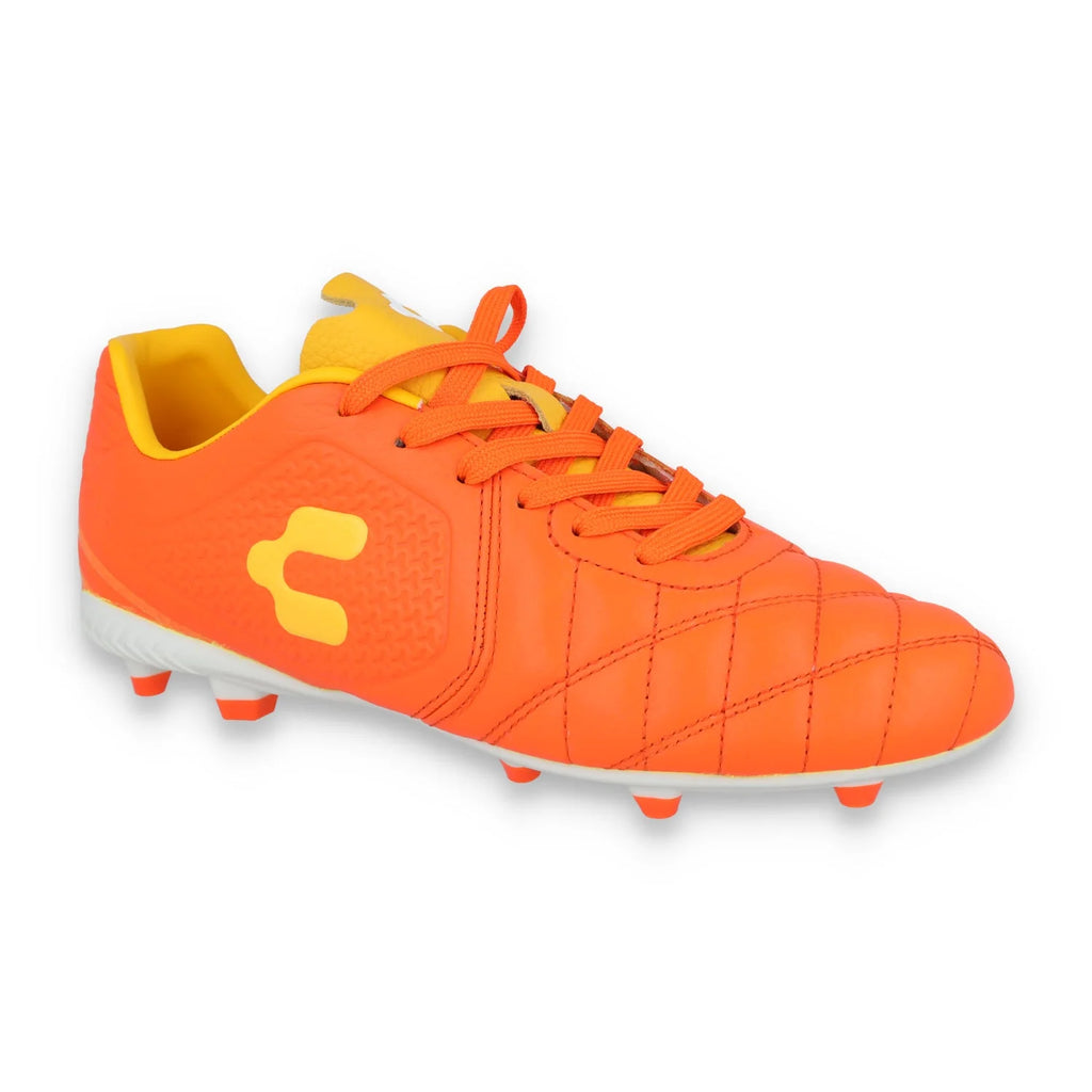 Charly Legendario LT FG 20 Firm Ground Soccer Cleats Orange White