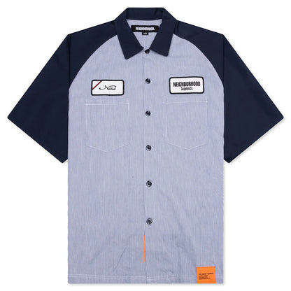 Classic Work S S Shirt 2 Navy