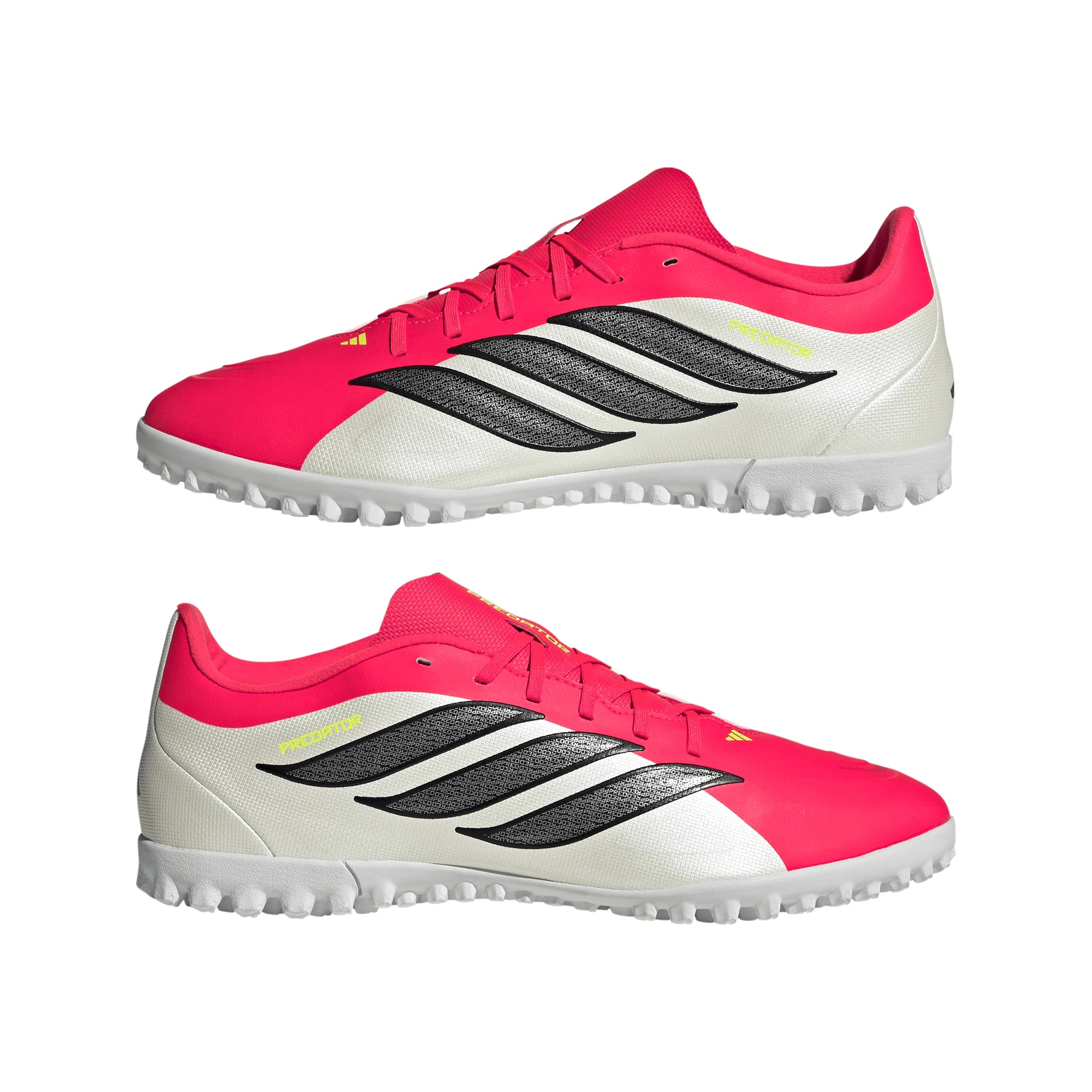 adidas Predator Club TF Turf Mens Soccer Cleats Red Black White
