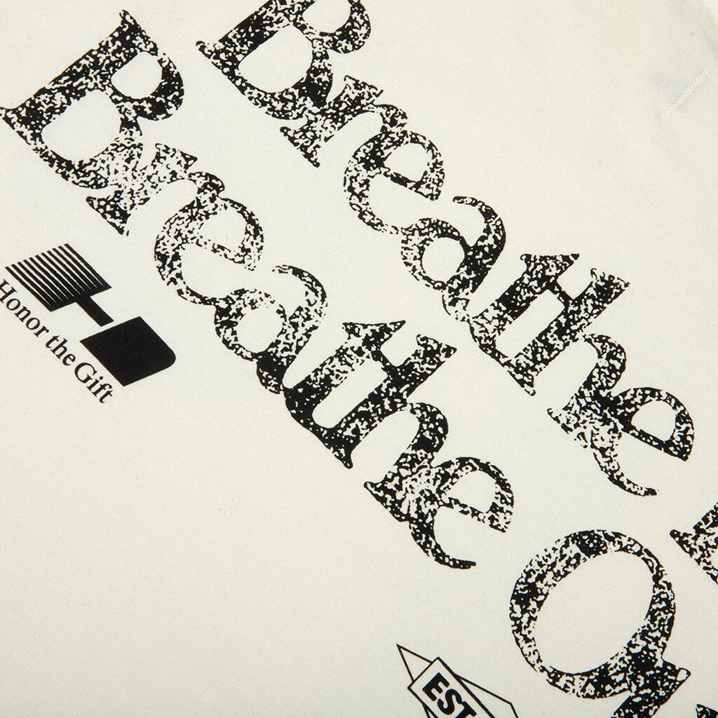 Breathe In Breathe Out S S Tee White