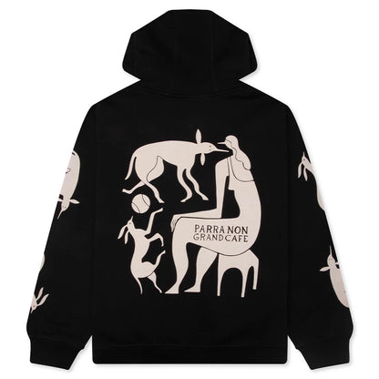Non Grand Cafe Hooded Sweatshirt Black