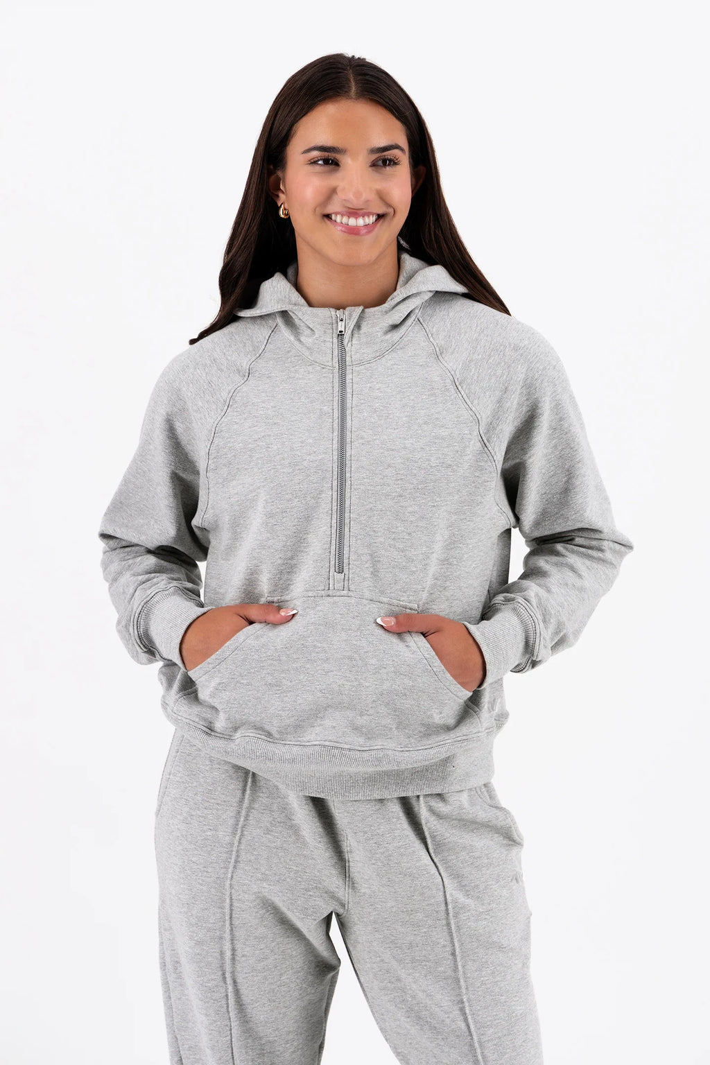 Half Zip Hooded Pullover