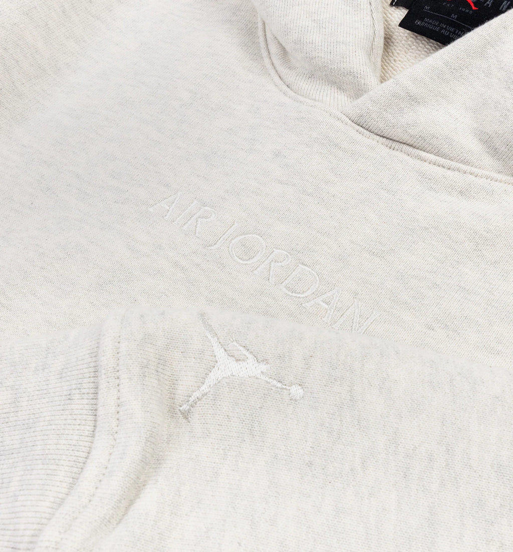 Wordmark Fleece Mens Hoodie Beige