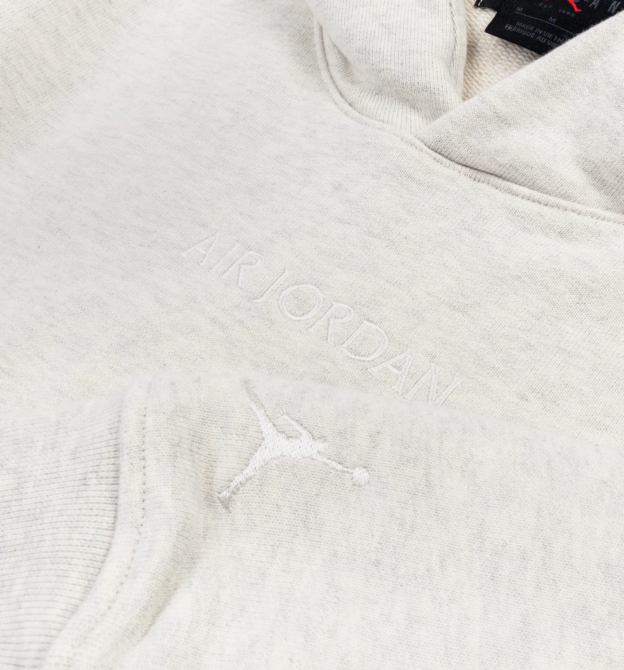Wordmark Fleece Mens Hoodie Beige