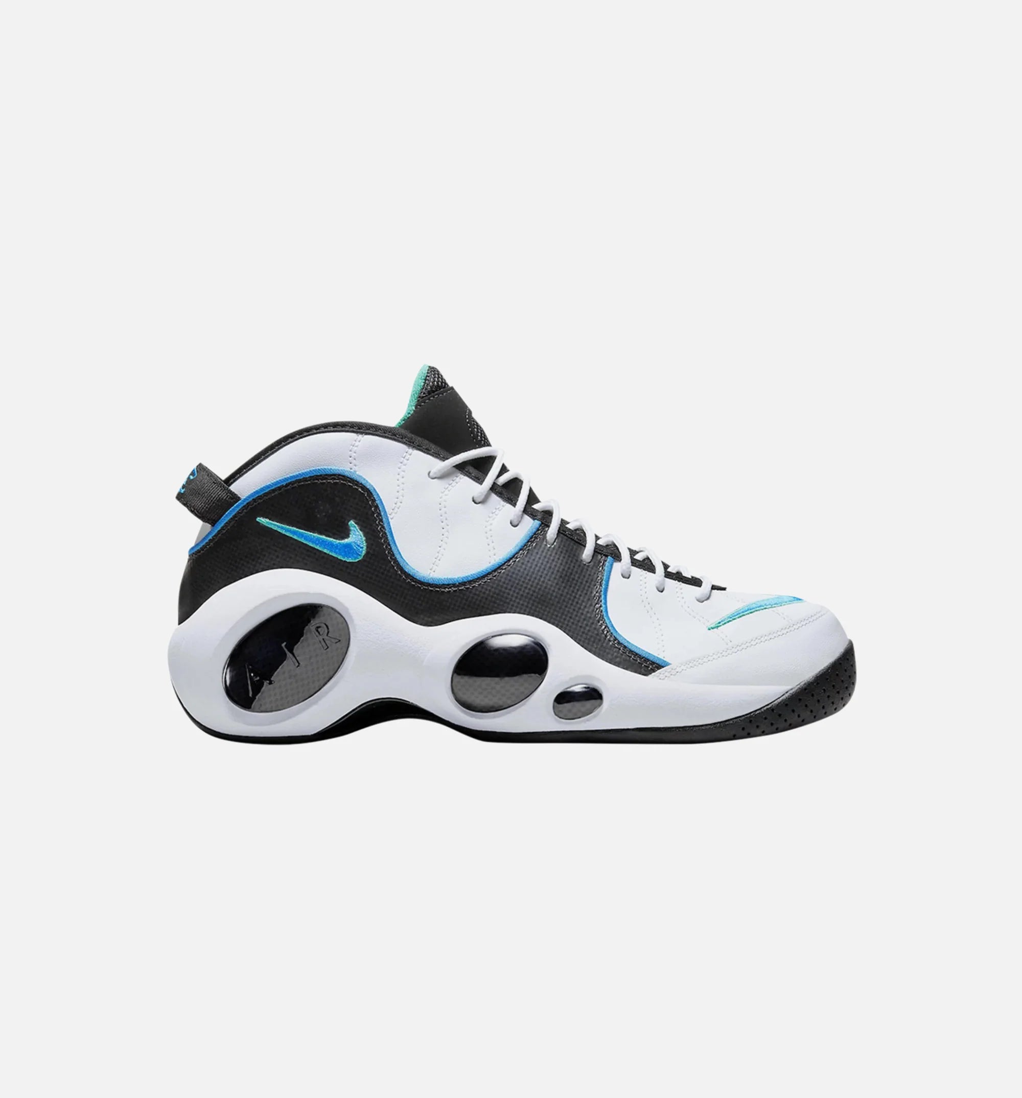 Air Zoom Flight 95 Mens Basketball Shoe White Blue