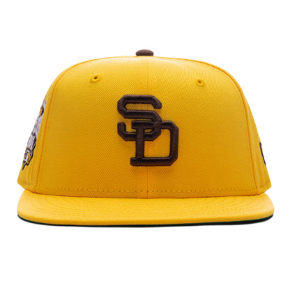 FEATURE x New Era 59FIFTY Fitted SD Padres Cooperstown Canary Yellow Twill Green