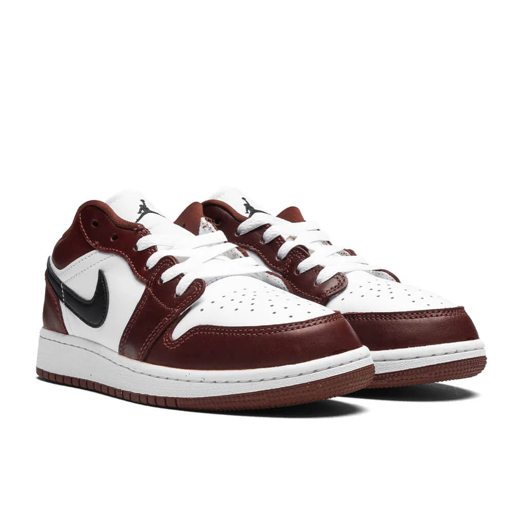 Air Jordan 1 Low SE GS White Black Dark Pony