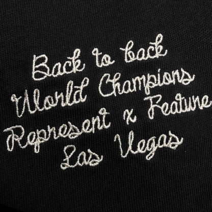 Feature x Represent Champions T Shirt Stained Black
