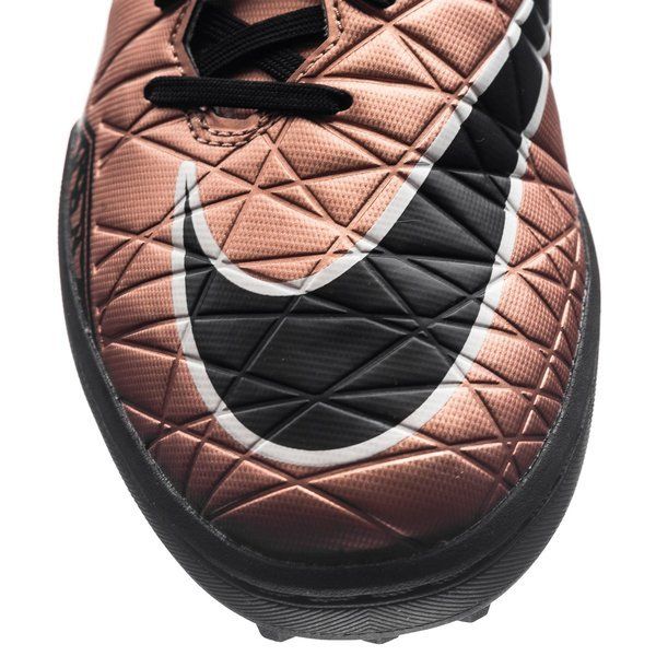 Nike HyperVenom Phelon II TF Turf Soccer Cleats Metallic Red Bronze Black Green Glow