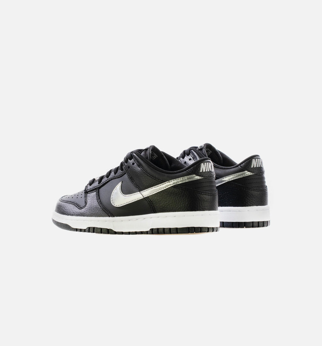Dunk Low Black Silver Grade School Lifestyle Shoe Black Silver Limit One Per Customer