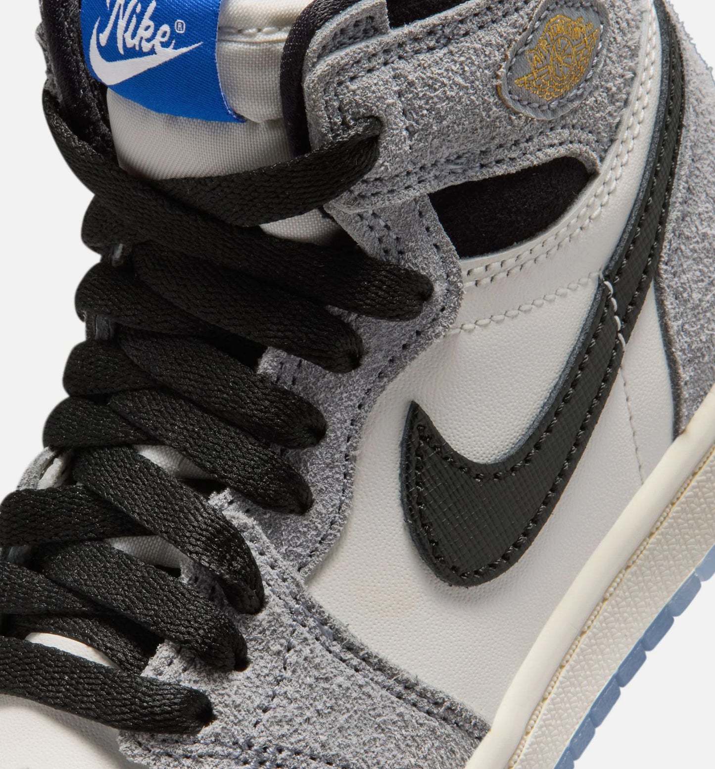 Air Jordan 1 Retro High OG Cool Grey Preschool Lifestyle Shoe Cool Grey Black Sail Game Royal
