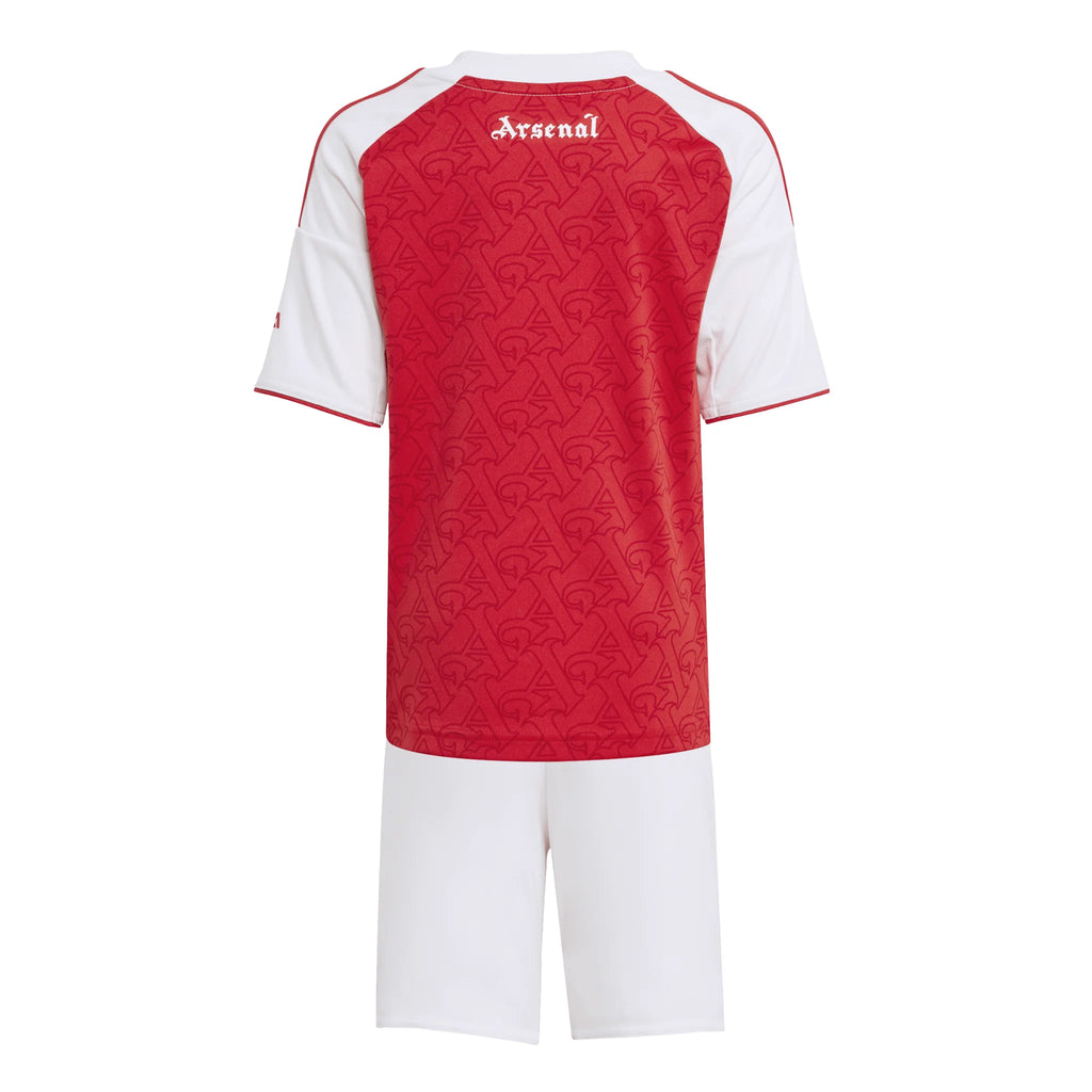 adidas Arsenal Home Mini Kit Youth 25 26 Scarlet White