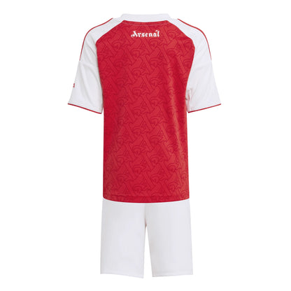 adidas Arsenal Home Mini Kit Youth 25 26 Scarlet White