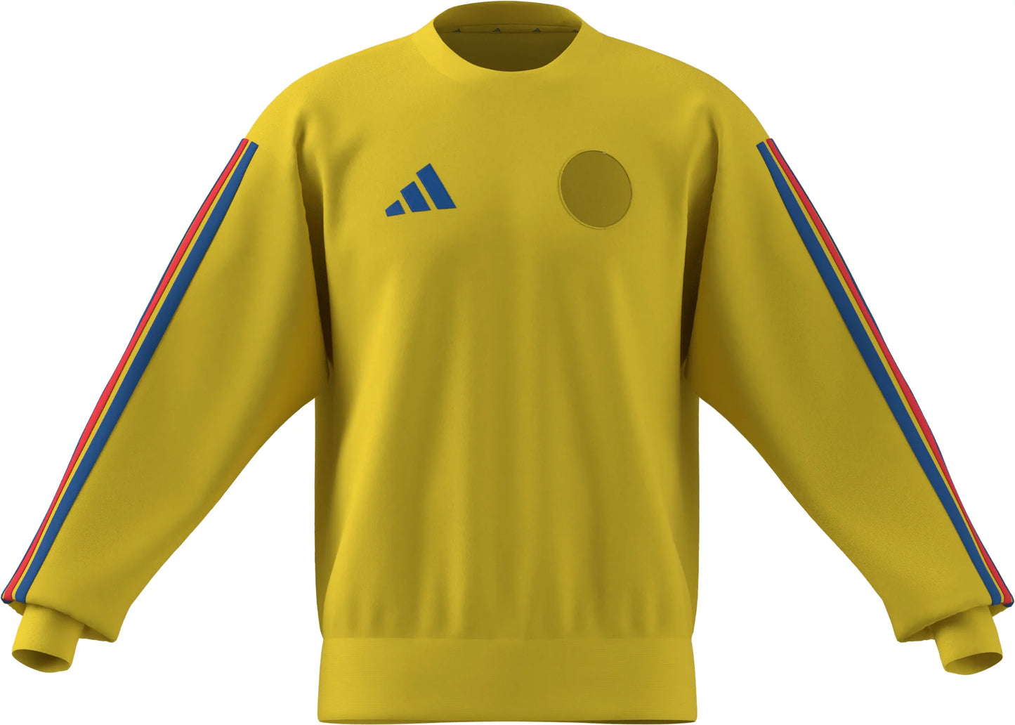 adidas Colombia DNA Mens Soccer Crew Sweat Yellow