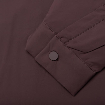 Nylon Filled Shirt Jacket Plum