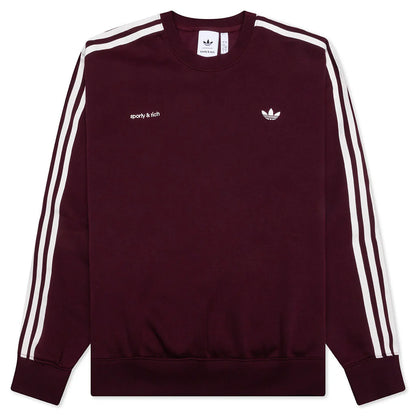 Adidas x Sporty Rich Sweatshirt Maroon