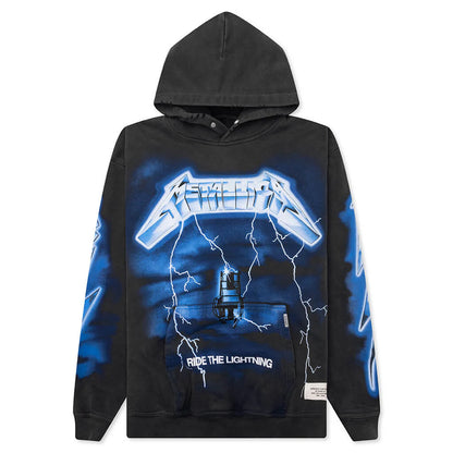 Metallica Ride The Lightning Hoodie Vintage Grey