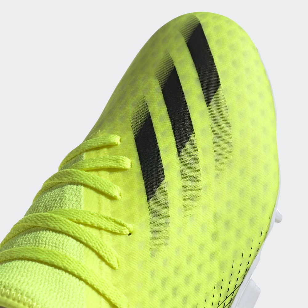 adidas X Ghosted 3 FG Firm Ground Soccer Cleats Bright Yellow Black White