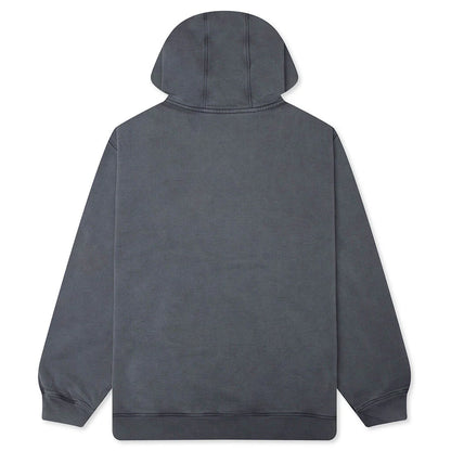 Not Fade Away Zip Hooded Sweatshirt Washed Dark Grey