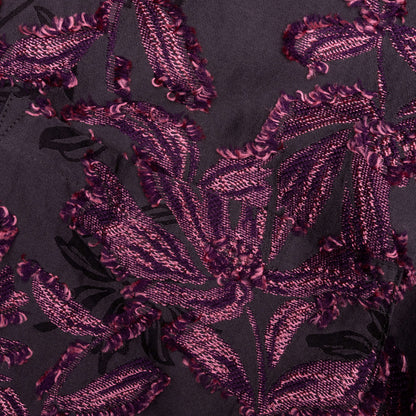 Flower Cut Cabana Shirt Charcoal