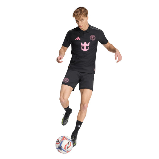 adidas Inter Miami CF Away Authentic Messi Mens Soccer Jersey 26 27 Black Pink