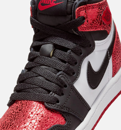 Air Jordan 1 Retro High OG Ruby Preschool Lifestyle Shoe Varsity Red Black White